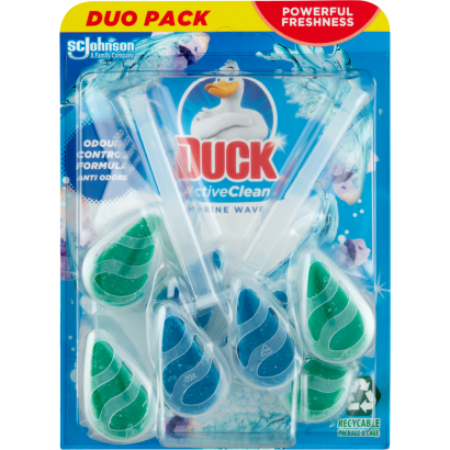 Duck Active Clean Marine Wave WC-öblítő rúd 2 x 38,6 g (77,2 g)