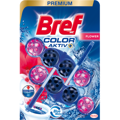 Bref Color Aktiv Fresh Flower WC frissítő 2 x 50 g