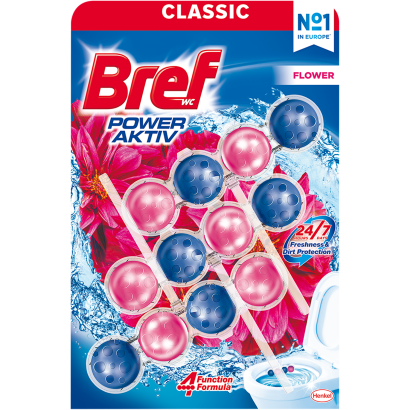 Bref Power Aktiv Flower WC frissítő 3 x 50 g