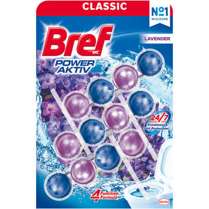Bref Power Aktiv Lavender toalett frissítő 3 × 50 g