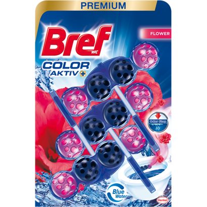 Bref Color Aktiv Fresh Flower WC frissítő 3 x 50 g