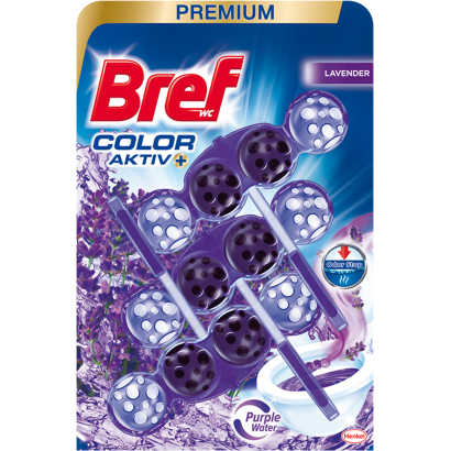 Bref Color Aktiv Lavender WC frissítő 3 x 50 g