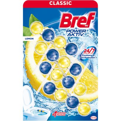 Bref Power Aktiv Lemon toalett frissítő 4 x 50 g