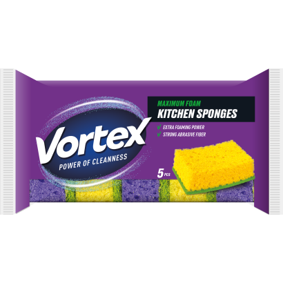 VORTEX konyhai hab szivacs 5 db nagy lyukas