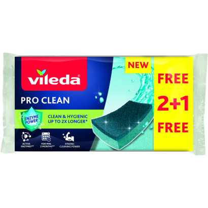 Vileda Pro Clean mosogatószivacs 2+1x