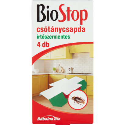 BioStop irtószermentes csótánycsapda 4 db