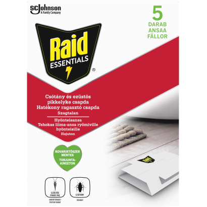 Raid® Essentials Csótány és Ezüstös pikkelyke csapda 5 db