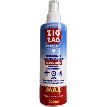 Zig Zag MAX Szúnyog- és kullancsriasztó permet 200 ml illatmentes