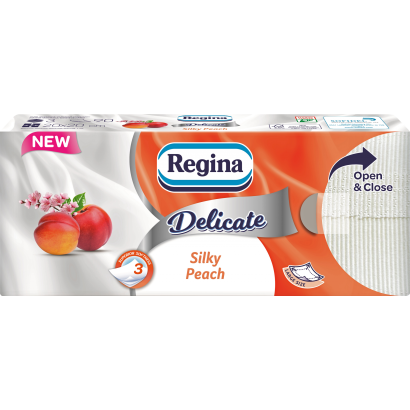 Regina Delicate Silky Peach papír zsebkendő 3 rétegű 90 db