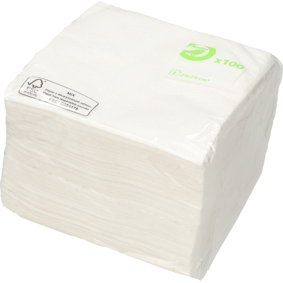 Auchan Optimum szalvéta fehér 1 részes 32x32,5 cm 100 db