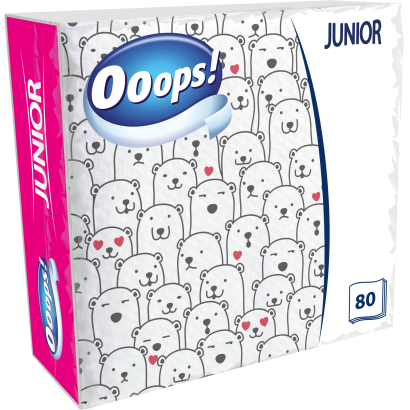 Ooops! Junior szalvéta 1 rétegű 80 db