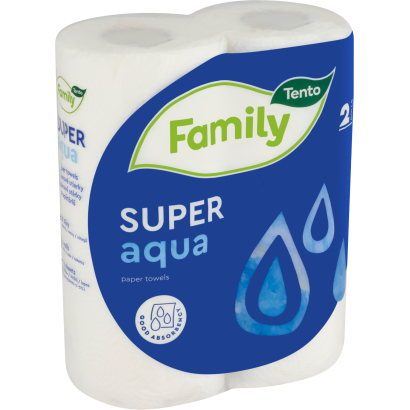 Tento Family Super Aqua papírtörlő 2 rétegű 2 tekercs