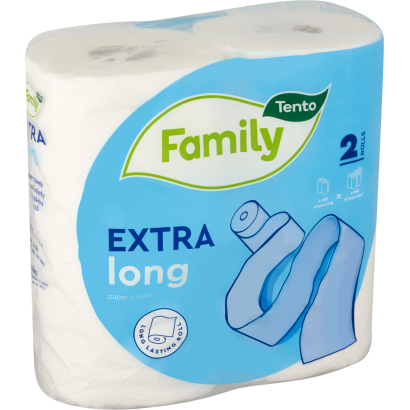 Tento Family Extra long háztartási papírtörlő 2 rétegű 2 tekercs