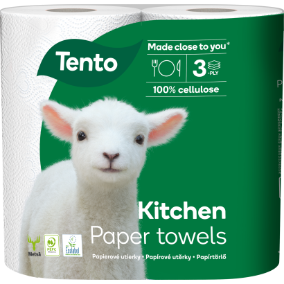 Tento Kitchen háztartási papírtörlő 3 rétegű 2 tekercs
