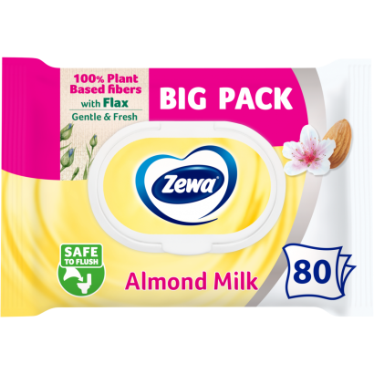 Zewa Almond Milk Bigpack nedves toalettpapír 80 db