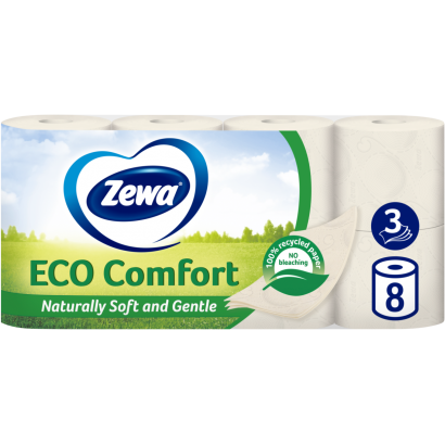 Zewa Eco Comfort 3 rétegű toalettpapír 8 tekercs