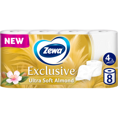 Zewa Exclusive Ultra Soft Almond toalettpapír 4 rétegű 8 tekercs