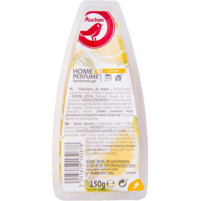 Auchan Kedvenc Beltéri illatosító. szagtalanító zselé citrom 150 g