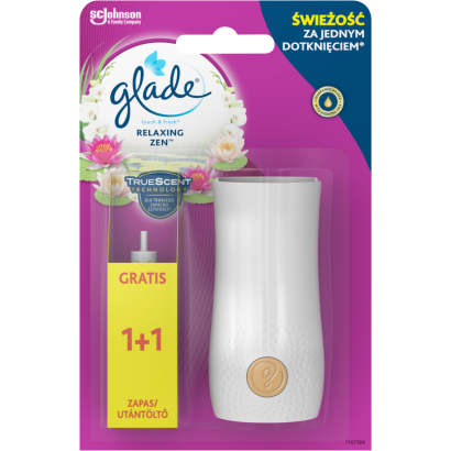 Glade Touch & Fresh Relaxing Zen koncentrált aeroszolos légfrissítő készülék 2 x 10 ml