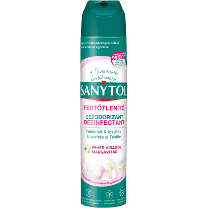 Sanytol Fehér Virágok fertőtlenítő légfrissítő aeroszol 300 ml