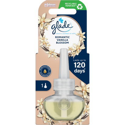 Glade Romantic Vanilla Blossom elektromos légfrissítő készülék utántöltő 20 ml