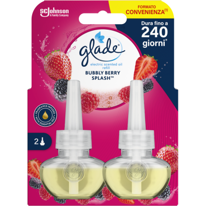 Glade Bubbly Berry Splash elektromos légfrissítő készülék utántöltő 2 x 20 ml (40 ml)