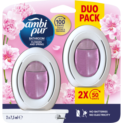 Ambi Pur Fürdőszobai Légfrissítő - Folyamatos Szagsemlegesítés És Szagmegelőzés Flowers and Spring2X