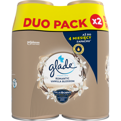 Glade Romantic Vanilla Blossom automata légfrissítő utántöltő 2 x 269 ml