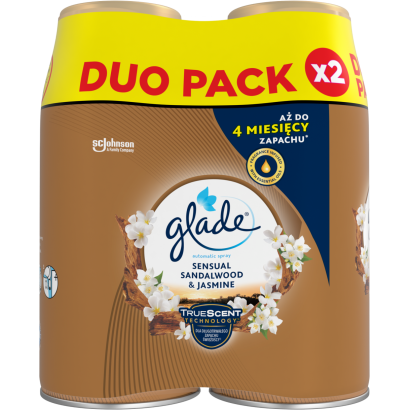 Glade Sensual Sandalwood & Jasmine automata légfrissítő utántöltő 2 x 269 ml