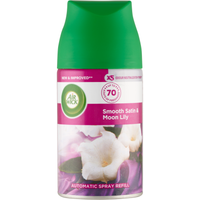 Air Wick Freshmatic Bársonyos Szatén és Éji Liliom automata légfrissítő spray utántöltő 250 ml