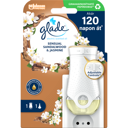 Glade Sensual Sandalwood & Jasmine elektromos légfrissítő készülék 20 ml