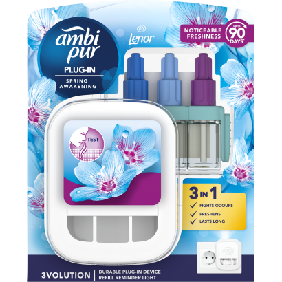 Ambi Pur 3Volution Spring Awakening elektromos légfrissítő kezdőcsomag, 20ml