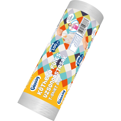 GLOSSY KÖTHETŐ füles UZSONNÁS tasak 100db