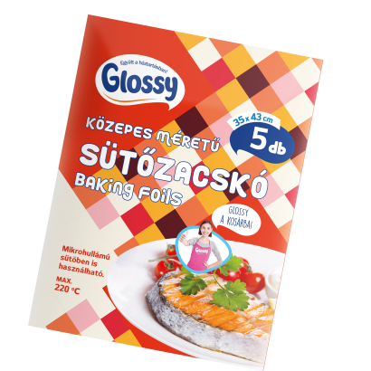 GLOSSY EXTRA sütőzacskó 5db