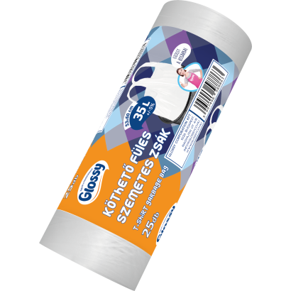 GLOSSY KÖTHETŐ füles 35L szemetes zsák 25db