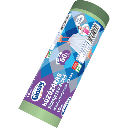 GLOSSY h.záras sz.zsák 60L 10db