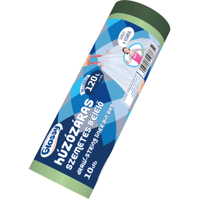 GLOSSY h.záras sz.zsák 120L 10db