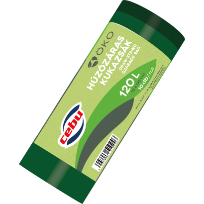 CEBU ÖKO húzófüles szemeteszsák 120L / 10DB