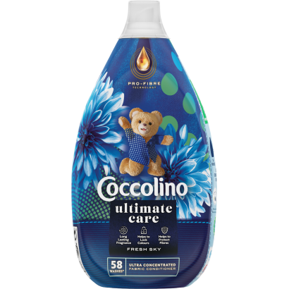 Coccolino Ultimate Care Fresh Sky ultrakoncentrált öblítő 58 mosás 870 ml