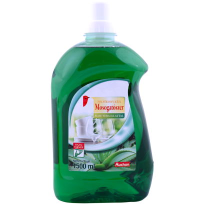 Auchan folyékony kézi mosogatószer aloe vera illattal 1500 ml