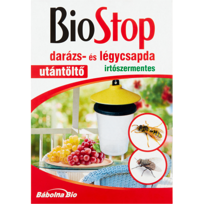 BioStop irtószermentes darázs- és légycsapda utántöltő 3 x 15 ml