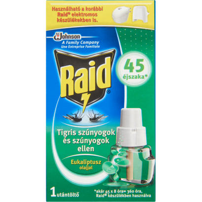 Raid szúnyogirtó utántöltő folyadék eukaliptusz olajjal 27 ml