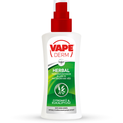 Vape Derm Herbal Citromfű & Eukaliptusz szúnyog- és kullancsriasztó pumpás aeroszol 100 ml