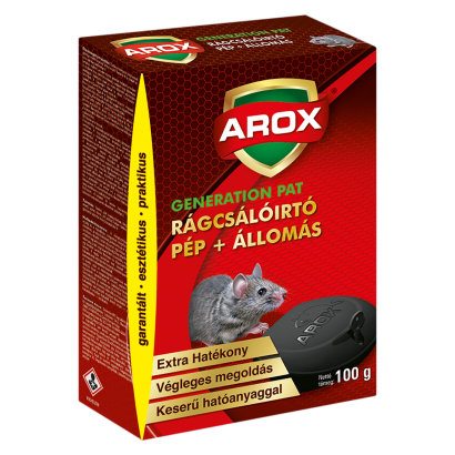 Arox rágcsálóirtó pép + állomás 100 g