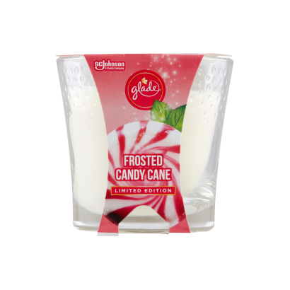 Glade Frosted Candy Cane illatgyertya 129 g