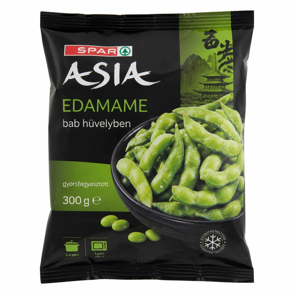 SPAR Asia edamame bab hüvelyben
