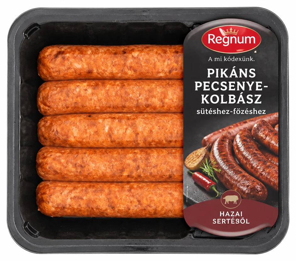 Regnum pikáns pecsenyekolbász