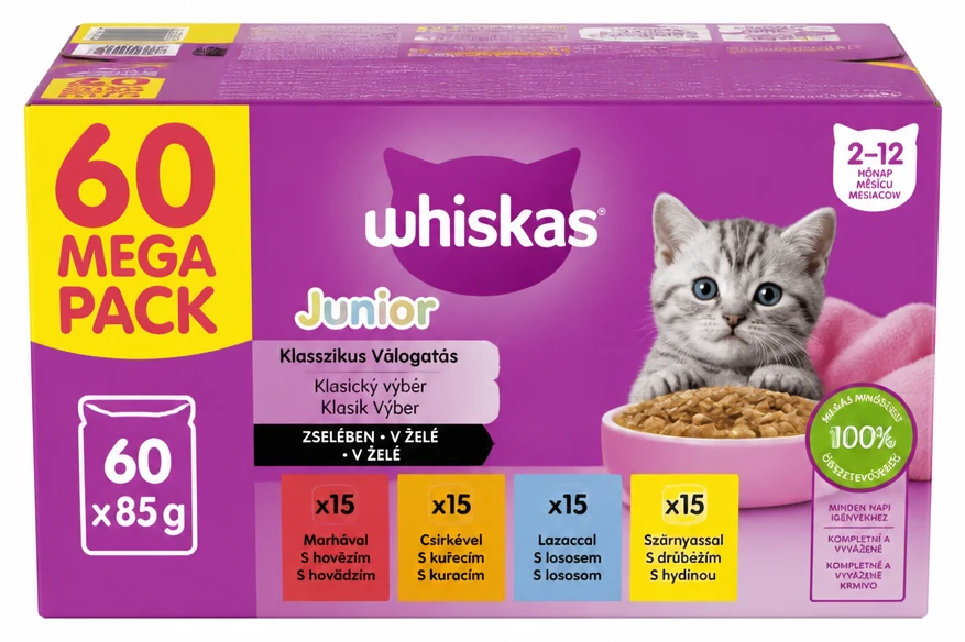Whiskas 60 pack macskaeledel