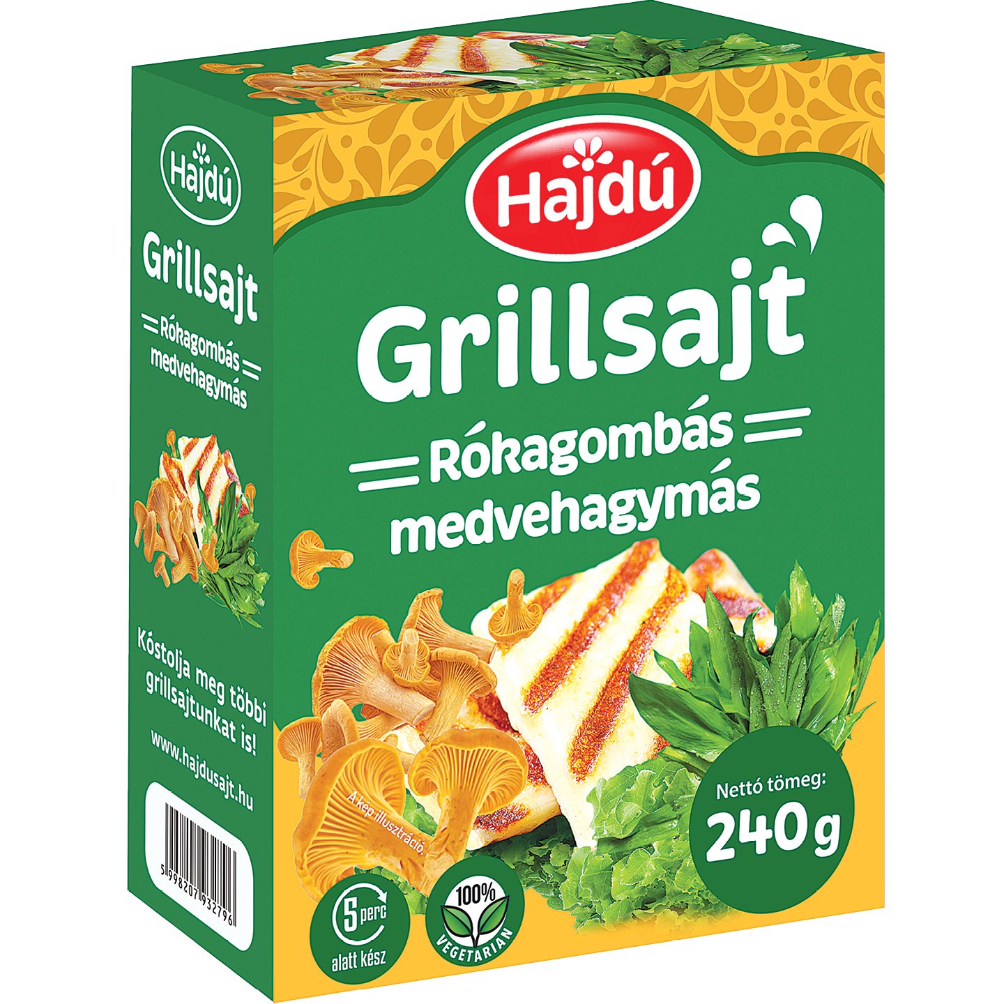 Hajdú Rókagombás-Medvehagymás Grillsajt