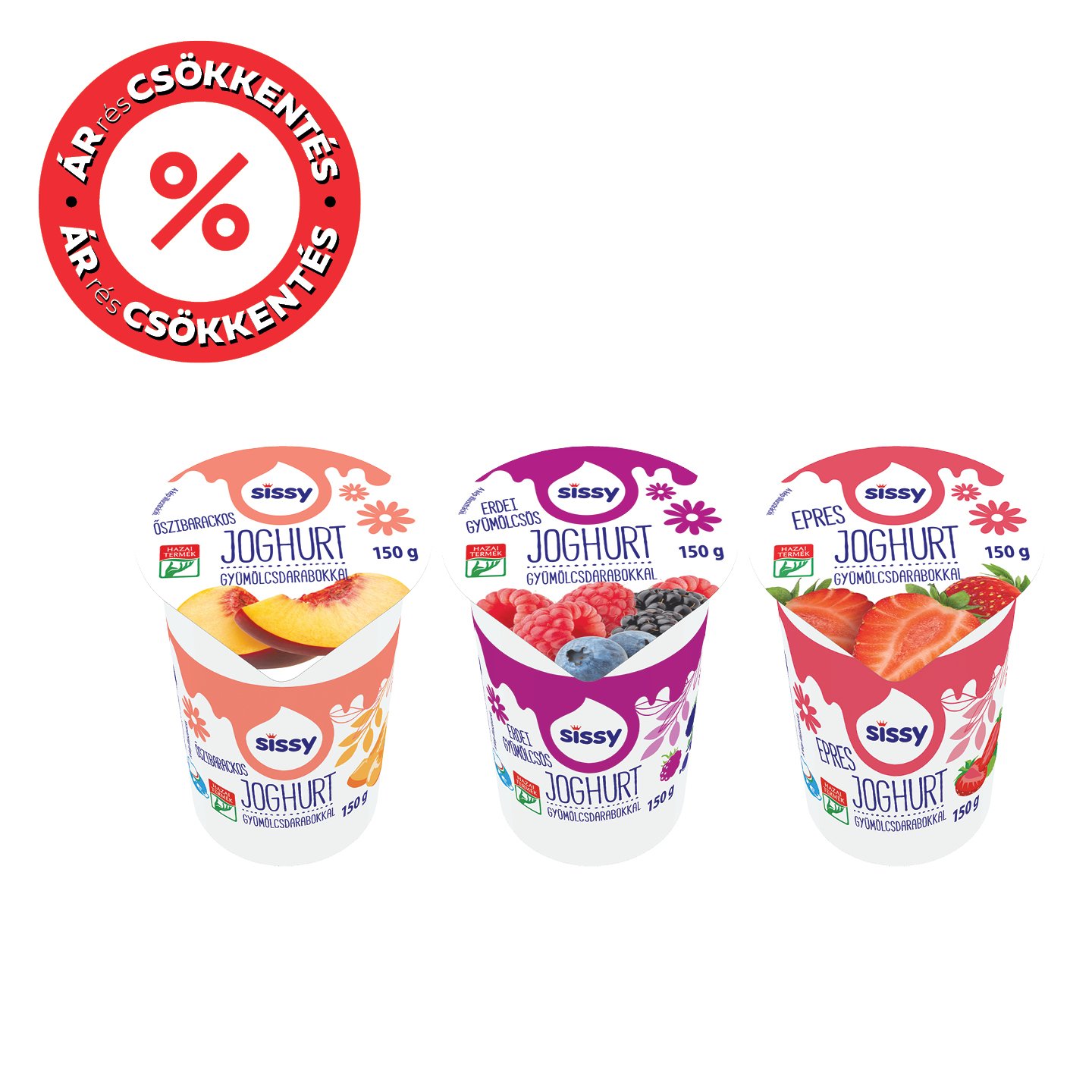 Sissy Gyümölcsdarabos Joghurt